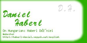 daniel haberl business card